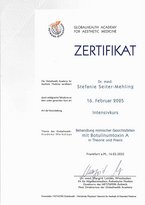 Zertifikat Botulinumtoxin 2025